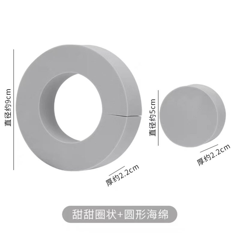 Generic Ultrafine Fiber Cloth, PVA Absorbent, Streak-Free Cleaning Gray round roll two-piece set [sponge wipe]]