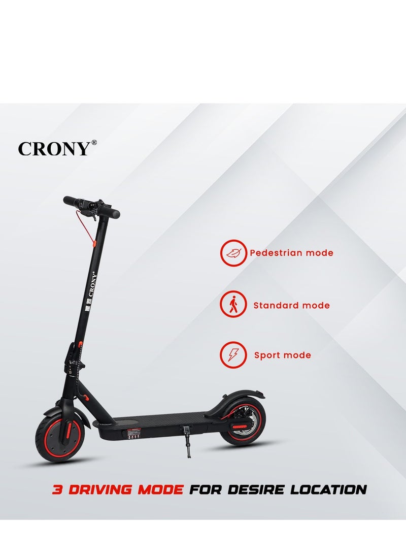كروني سكوتر كهربائي M365 مع تطبيق للأطفال/المراهقين، محرك بدون فرشاة بقوة 250 واط، سرعة عالية  كم/ساعة للتنقل في المناطق الحضرية، سكوتر كهربائي ببطارية 36 فولت للبالغين، فرامل قرصية خلفية، سكوتر ذكي يتم التحكم فيه عبر التطبيق مع مصابيح أمامية LED، هيكل ألومنيوم خفيف الوزن محمول، مناسب للطرق الوعرة، اتصال بلوتوث، شديد التحمل، تصميم جاهز للسفر، أسود - Image 5
