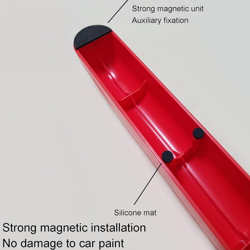 MekUk Garage Wall Protector Door Dent Protector Magnetic Panel Strip for Car, Foldable Door Edge Guards, Door Ding Protectors for 2 Doors for Parking Garages(Rosso,1pcs) - Image 4