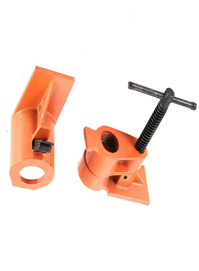 Walfront 2 PCS Heavy Duty 1 Inch Pipe Clamp with Jaws Vise Fixture - Woodworking Tool Kit for Gluing, Drilling and Wood Clamping - Image 5