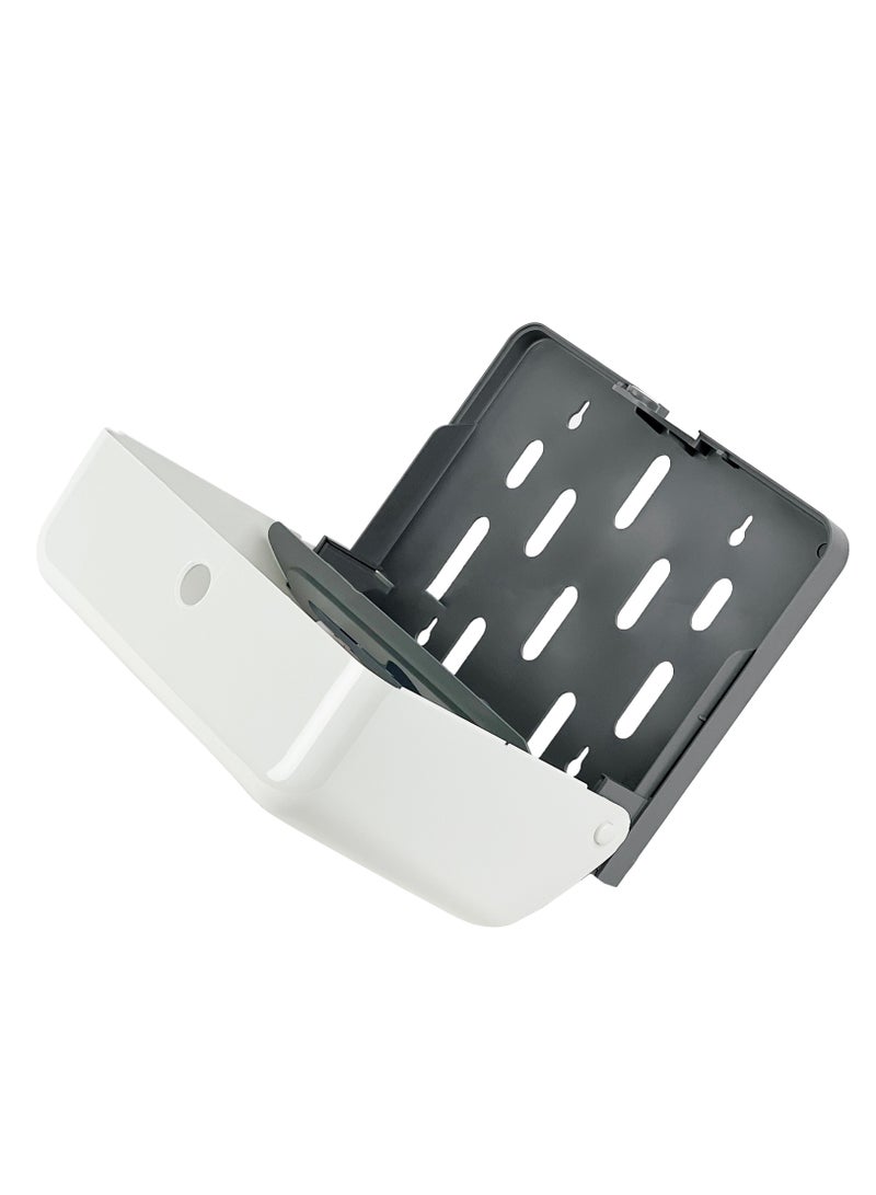 C-Fold Tissue Dispenser | Interfolded Dispensing Mechanism | Durable Plastic Construction | See-Through Panel | Wall-Mountable | Suitable For Homes, Offices, Hotels, & More