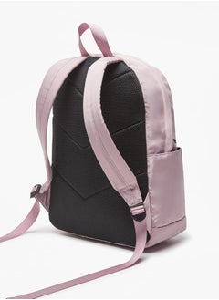 Oaklan by Shoexpress Logo Print Backpack with Pouch and Zip Closure - 42x32x16 cm  - Image 2