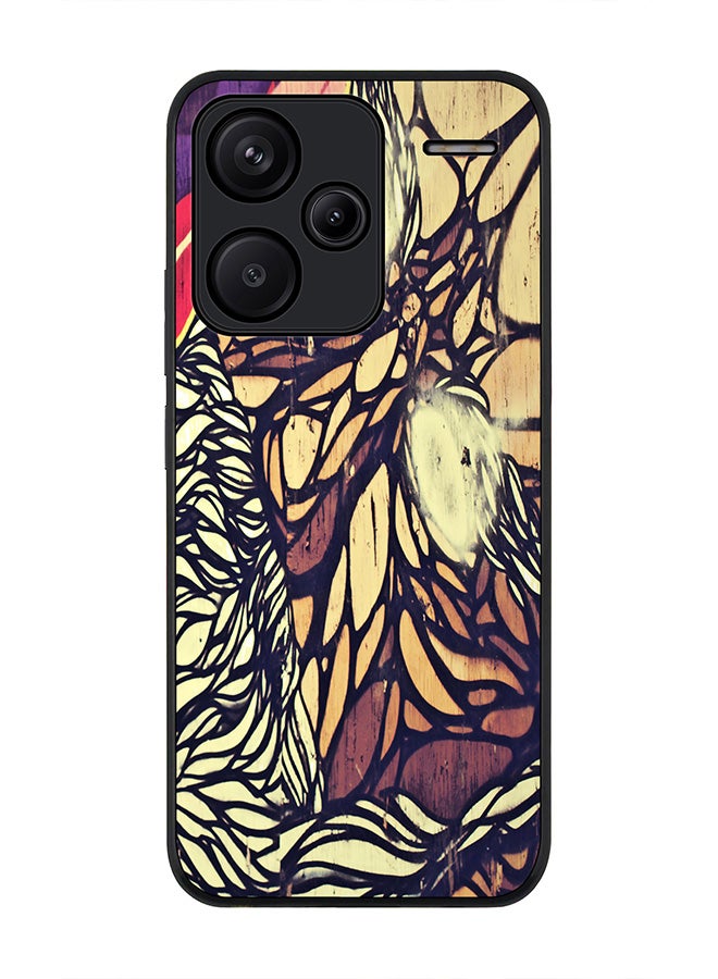 Stylizedd Rugged Black Edge Case for Xiaomi Redmi Note 13 Pro Plus, Slim fit Case Flexible Anti Drop TPU Gel Thin Cover -  Wise Graffitti - Image 1