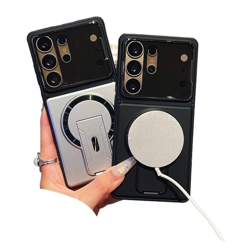 غطاء MagSafe | حماية من السقوط | Acrylic | أسود | مقاوم للصدمات لـ Samsung Galaxy S24 - Image 3