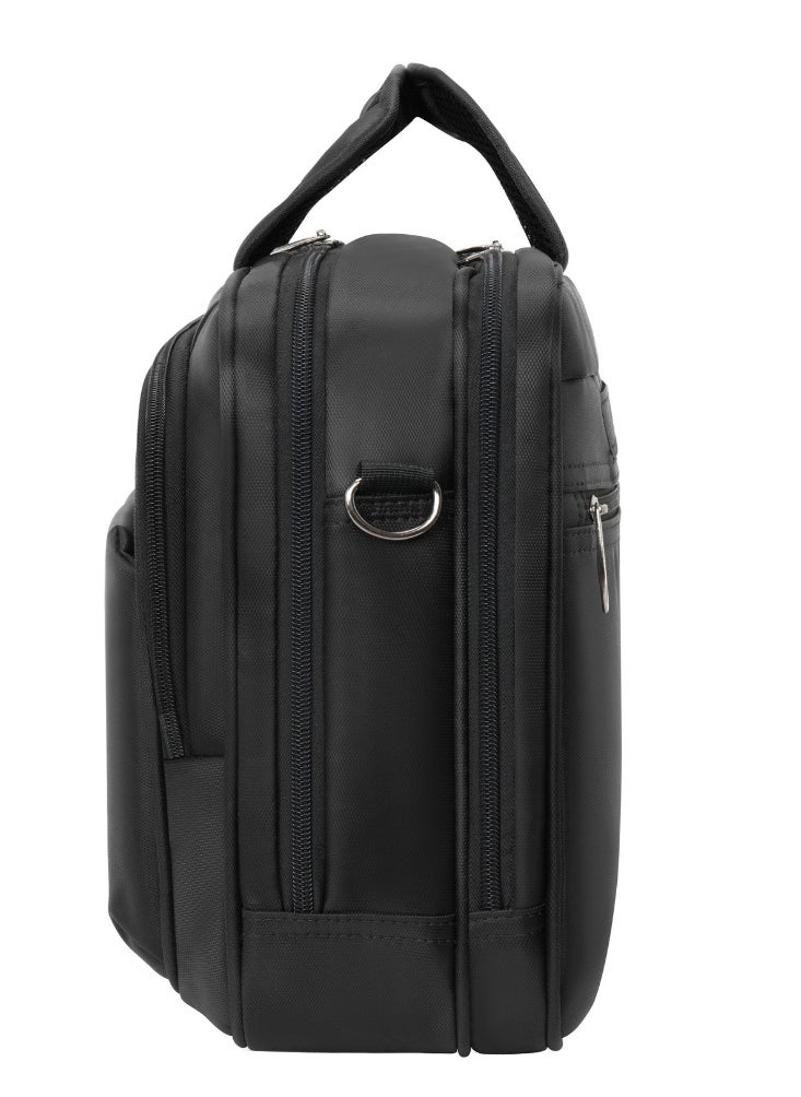 Stargold Laptop Bag, Premium 15.6" Business Briefcase With Multiple Compartments, Padded Shoulder Strap, And Water-Resistant Material, Black  - Image 5