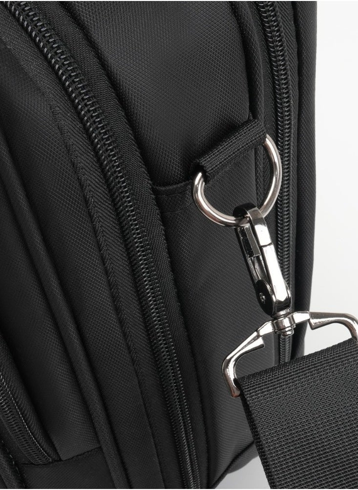 Stargold Laptop Bag, Premium 15.6" Business Briefcase With Multiple Compartments, Padded Shoulder Strap, And Water-Resistant Material, Black  - Image 4