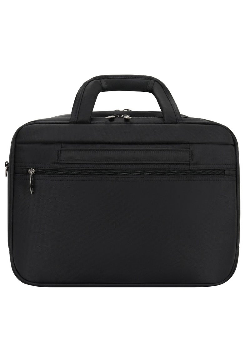Stargold Laptop Bag, Premium 15.6" Business Briefcase With Multiple Compartments, Padded Shoulder Strap, And Water-Resistant Material, Black  - Image 2