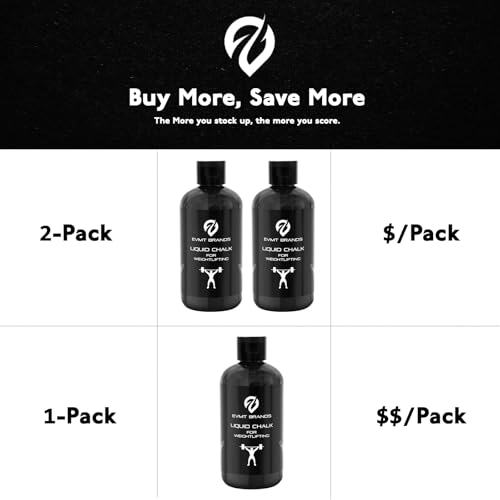 EVMT Brands Liquid Chalk, Mess Free Gym Chalk for Weightlifting, Gymnastics, Rock Climbing, Dancing. Sweat Resistant and Long Lasting for Stronger Grip. Package May Vary. - Image 4