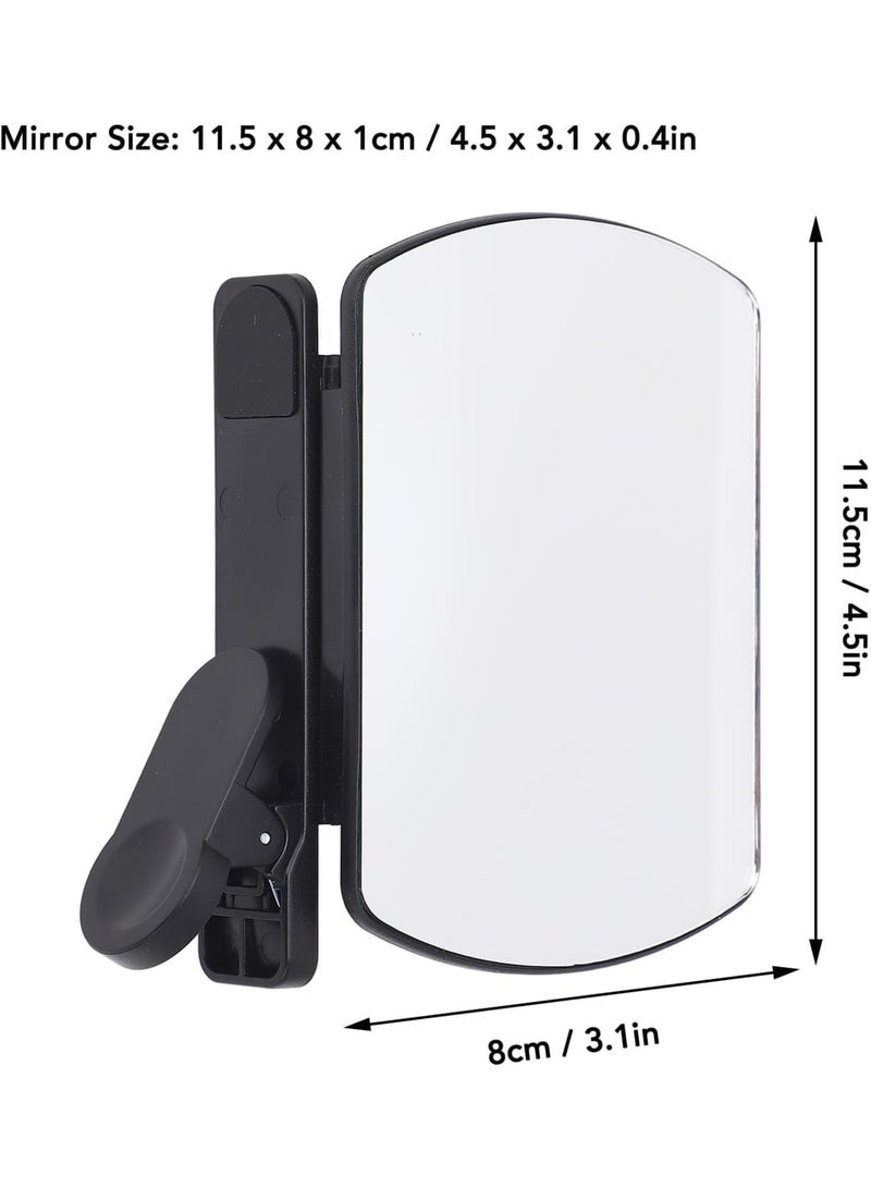 SYOSI Mirror Reflection Clip, Adjustable Smartphone Camera Reflector, Selfie Light Enhancer for Mobile Photography, Universal Clip-on Design, Outdoor Travel Portraits, Black - Image 3