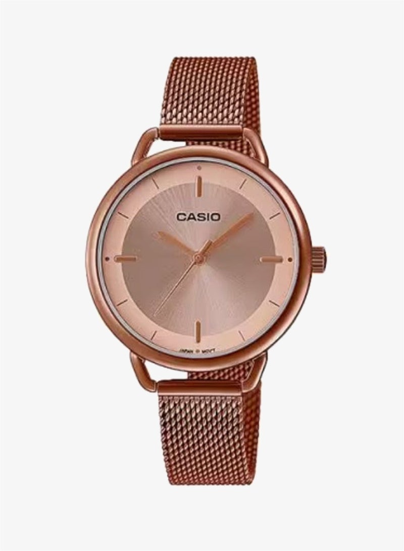 Women's Stainless Steel Mesh  Analog Watch LTP-E413MR-9ADF - 32 mm