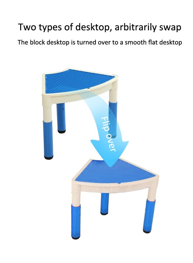 JSAITOYS Children Learning Plastic Table Kindergarten Furniture Kids Block Desktop - Image 3