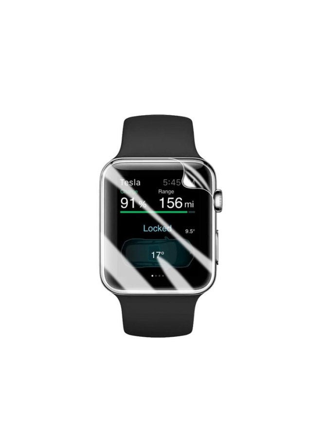 Iwatch6 Generation 7ultra Apple Watch Film S8applewatch5 Watch Hydrated Film Se Protective Film Applicable-Colour:Hd Watch Hydrogel Film [naked Model]-Size:Apple Watch 40mm (with Scratch Card) - Image 1