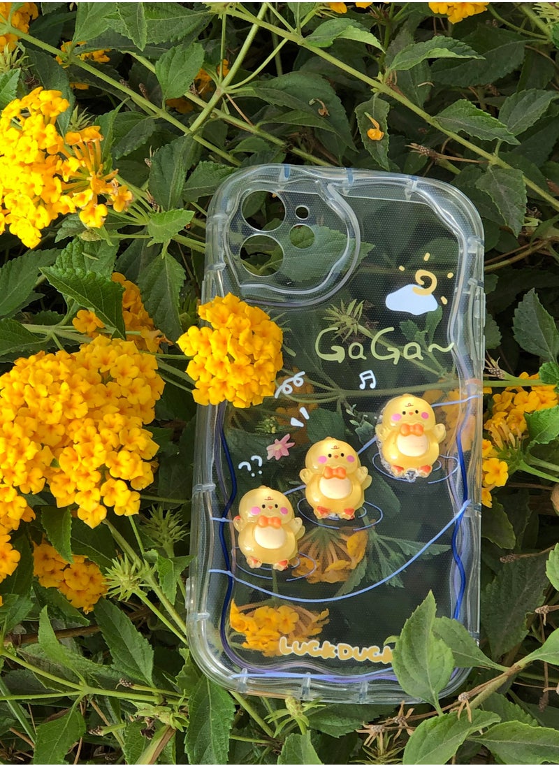 Generic - Silicone back cover with cartoon design compatible with iPhone 11 clear - Image 1