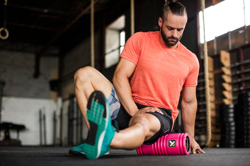 TRIGGERPOINT Performance Therapy Grid Foam Roller for Exercise, Deep Tissue Massage and Muscle Recovery, Original (13-Inch), Pink - Image 2