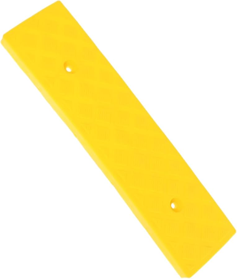 منحدر مدخل بلاستيكي متين مقاس 3 بوصات بسطح غير قابل للانزلاق للكراسي المتحركة وطائرات التنظيف بدون طيار - Image 2