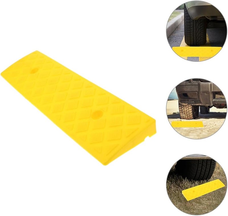 منحدر مدخل بلاستيكي متين مقاس 3 بوصات بسطح غير قابل للانزلاق للكراسي المتحركة وطائرات التنظيف بدون طيار - Image 4