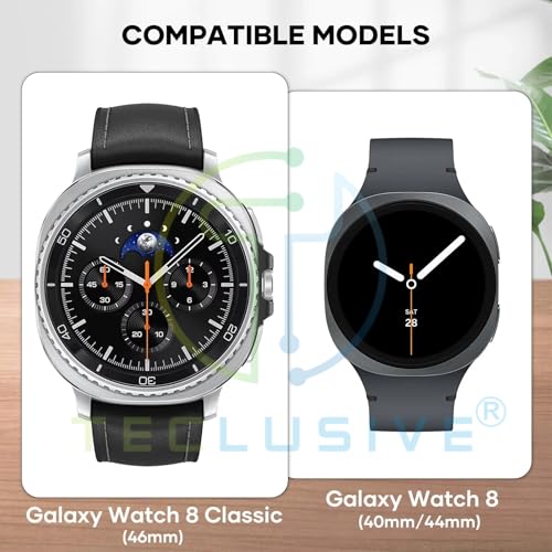 T TECLUSIVE Stainless Steel Metal Chain Strap Compatible for Galaxy Watch 8 and Watch 8 Classic | Luxury Metal Band with Watch Strap Adjuster Too for 8 (Silver) - Image 4