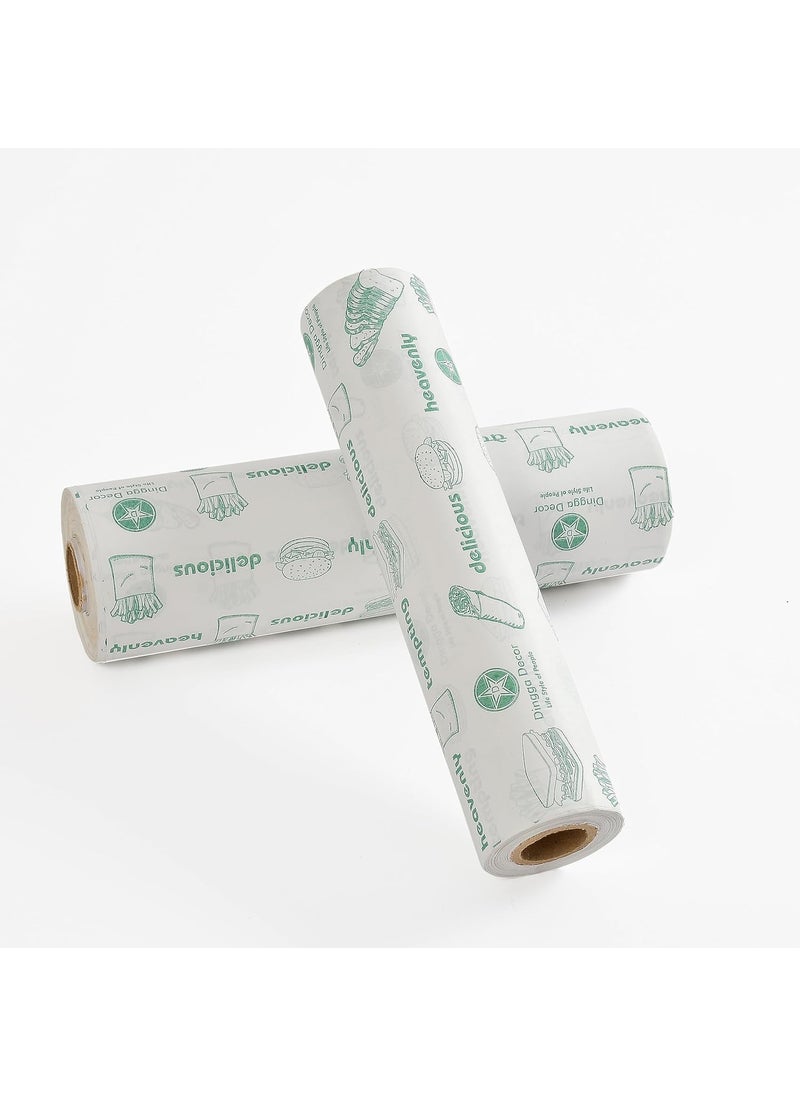 DOANMIZE - DOANMIZE 25 Meters Food Wraping Paper Roll Premium NonStick Butter Wrapping Paper Food Wrapping Paper ReHeatable Non Stick Paper Oven Safe Parchment PaperLarge Pack of 4 - Image 1