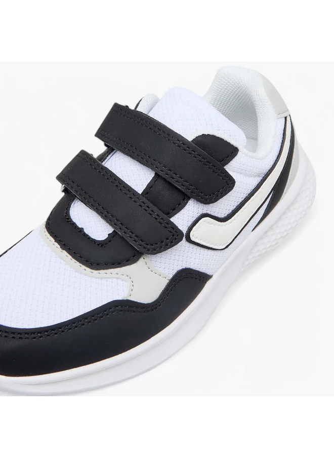 LBL by Shoexpress Boys Colourblock Sneakers with Hook and Loop Closure