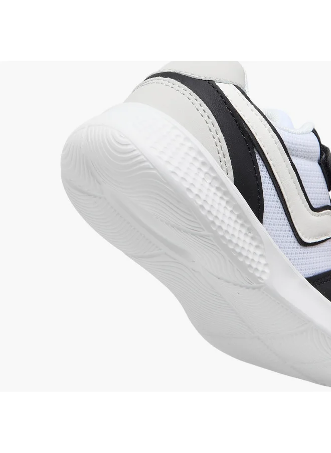 LBL by Shoexpress Boys Colourblock Sneakers with Hook and Loop Closure