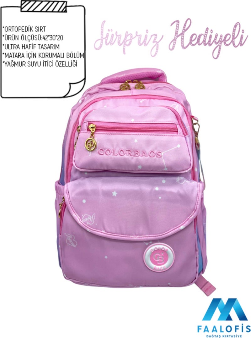 Color Bags Ultra Quality Waterproof Back Supported School Bag B6 - Image 1