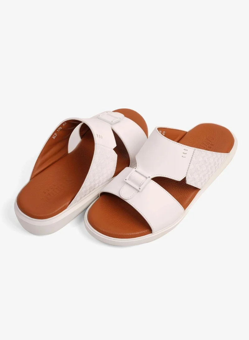 UOMO Cavalier  UOMO CAVALIER CLASSIC DESIGN TEXTURED SOLE MEN'S SANDALS WHITE for Men | Best Price UAE