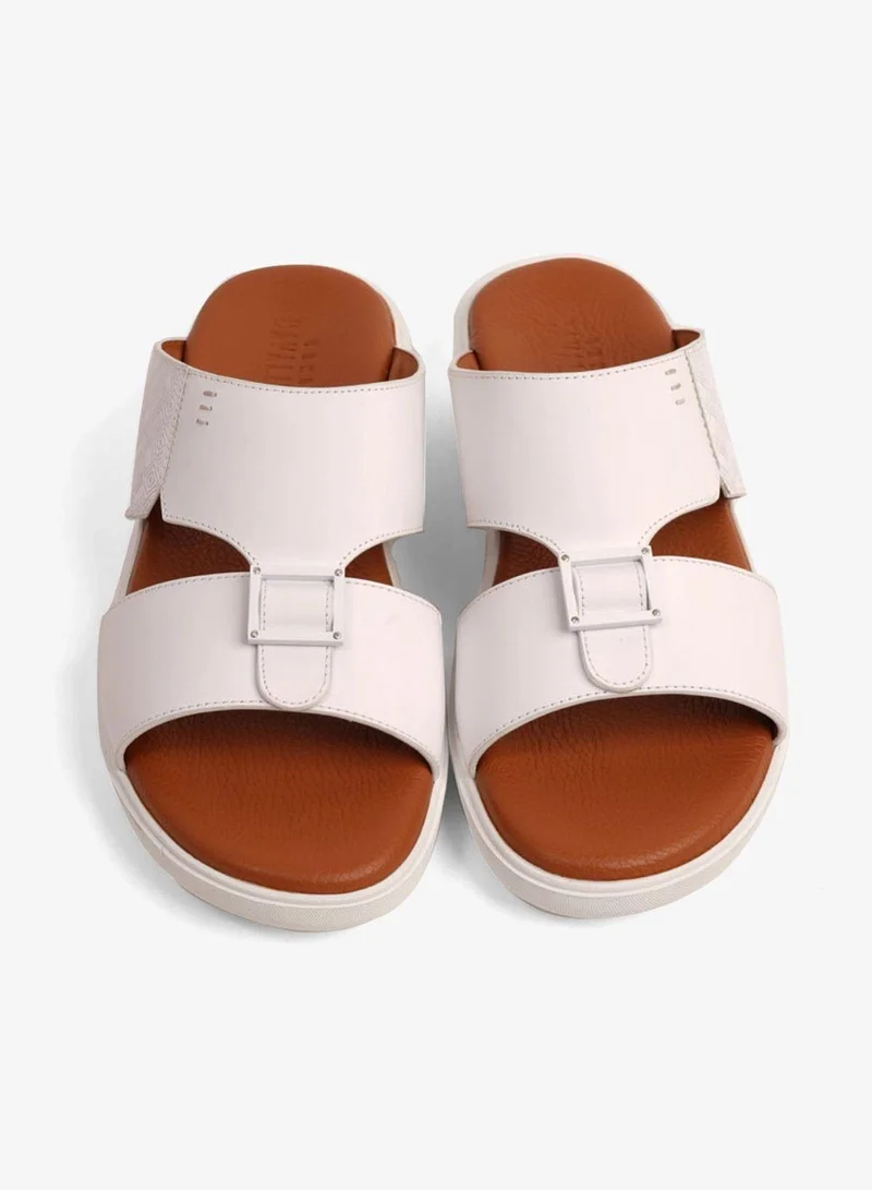 UOMO Cavalier  UOMO CAVALIER CLASSIC DESIGN TEXTURED SOLE MEN'S SANDALS WHITE for Men | Best Price UAE