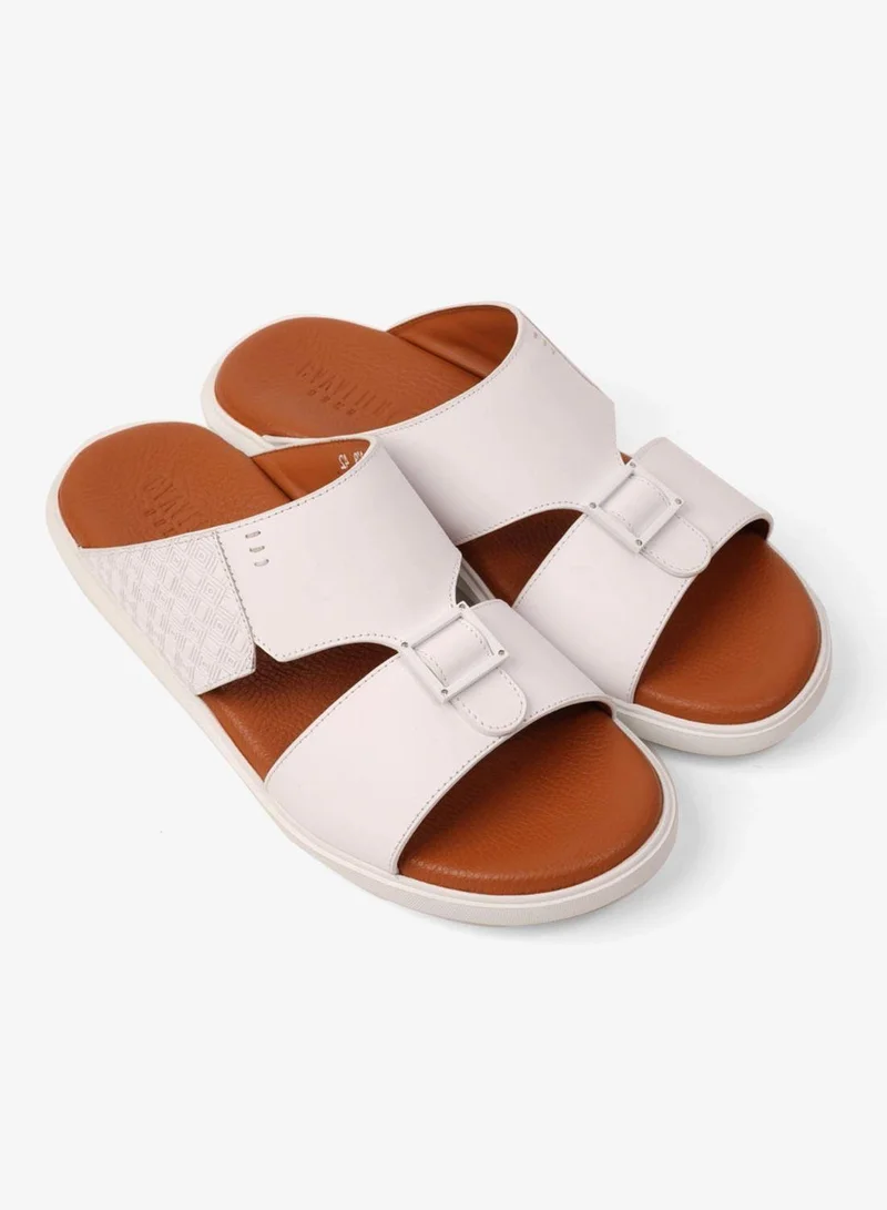 UOMO Cavalier  UOMO CAVALIER CLASSIC DESIGN TEXTURED SOLE MEN'S SANDALS WHITE for Men | Best Price UAE