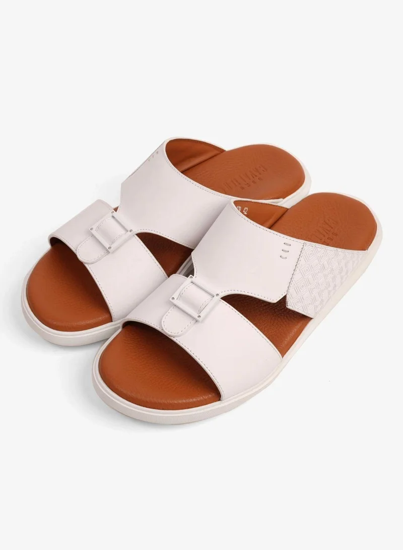 UOMO Cavalier  UOMO CAVALIER CLASSIC DESIGN TEXTURED SOLE MEN'S SANDALS WHITE for Men | Best Price UAE
