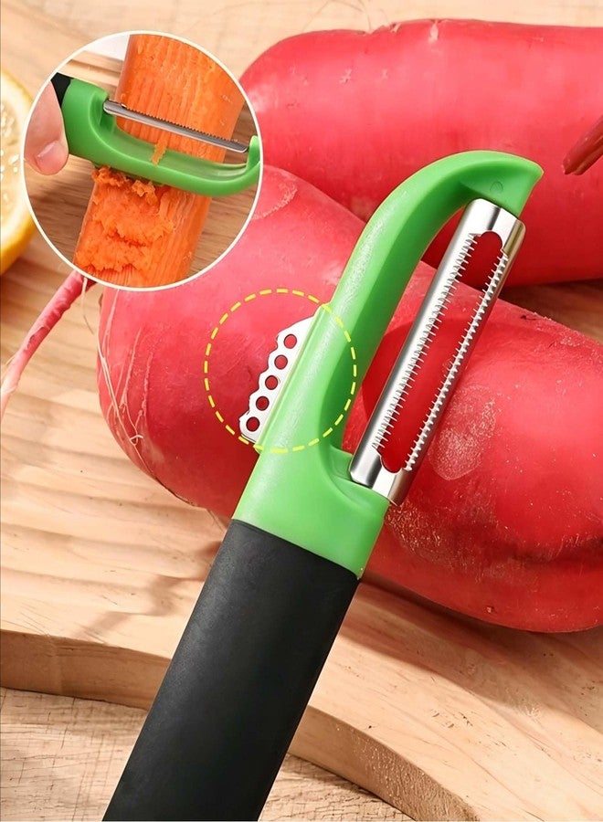 ANMIOU Swivel Vegetable Peeler, Ultra Sharp Stainless Steel Fruit Peeler with Ergonomic Non-Slip Handle, Multifunctional Kitchen Peeler for Potato Carrot Apple Orange Citrus, Dishwasher Safe - Image 5