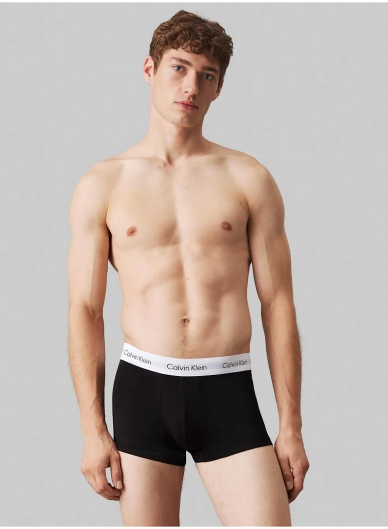 CALVIN KLEIN 3 Pack Low Rise Trunks - Cotton Stretch