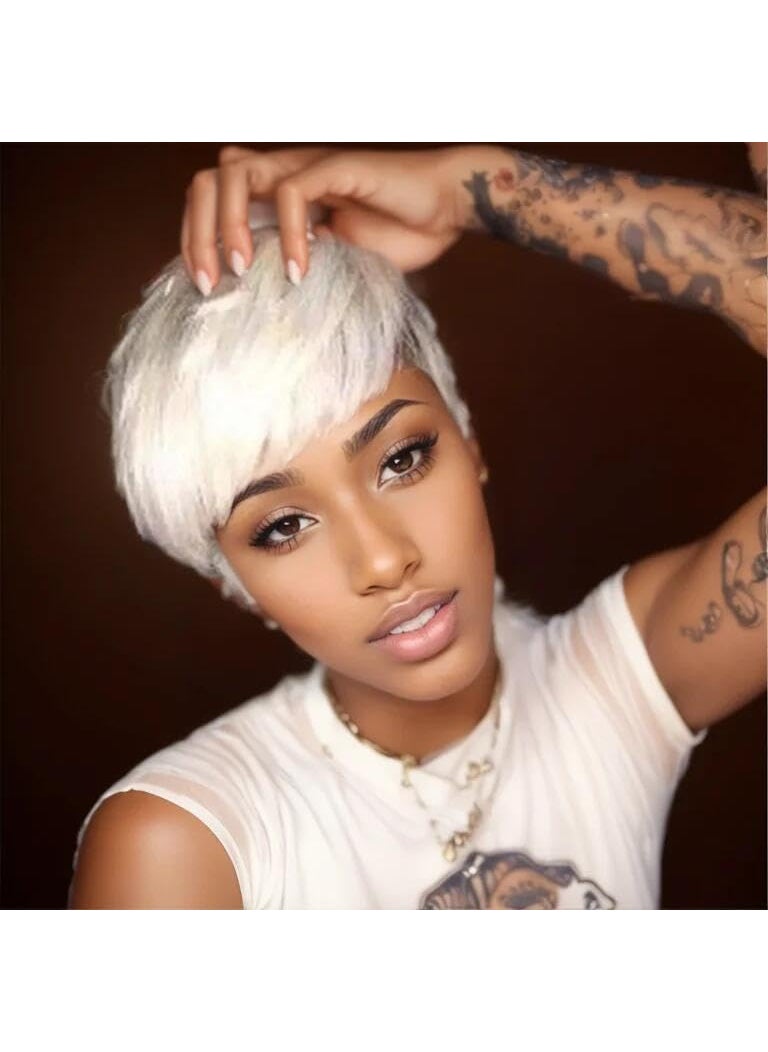 BeiSDWig BeiSD Short Pixie Cut Hair Short Black Hairstyles Synthetic Wigs For Women Heat Resistant Hairpieces Womens Fashion Wigs BSD7348 