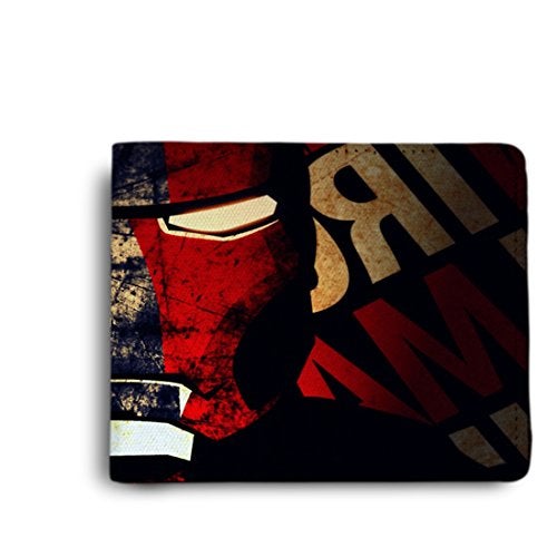 ShopMantra Men Pu Leather Wallet | Super Hero Mask Printed PU Leather Wallet /, Multicolor - Image 1