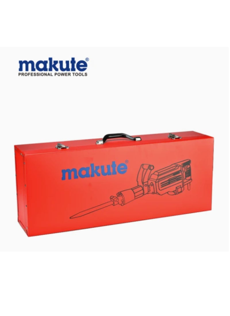 makute 2800W Makute Jack Hammer Demolition Hammer 1400rpm 85mm Chuck Dia for Breaking Concrete Removing Tiles  and Performing Heavy-Duty Demolition Work  (DH85-A)  - Image 2