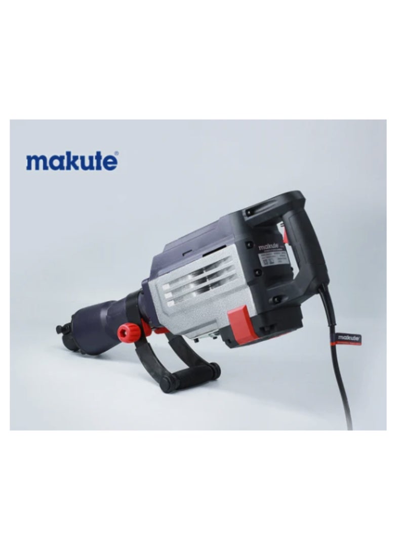 makute 2800W Makute Jack Hammer Demolition Hammer 1400rpm 85mm Chuck Dia for Breaking Concrete Removing Tiles  and Performing Heavy-Duty Demolition Work  (DH85-A)  - Image 5