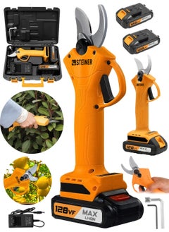 Steiner German 128 Vf 10AH Professional Double Battery Vineyard Shears Branch Pruning Shearing Machine with Bag Orange  - Image 1