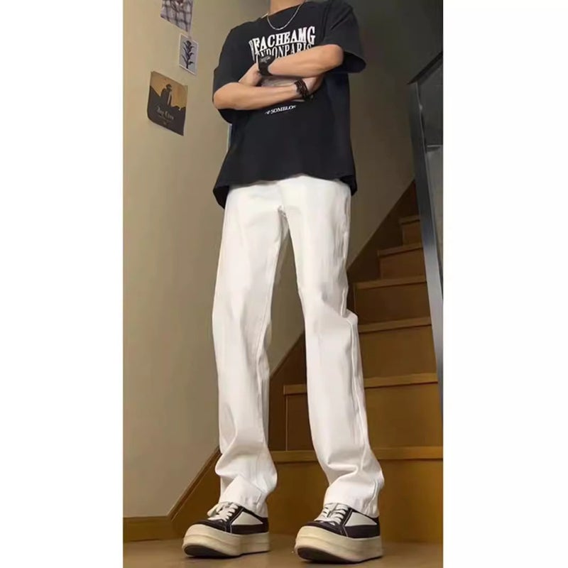 Unisex Classic Denim Jeans Loose Fit Daily Outdoor Wear - Image 1
