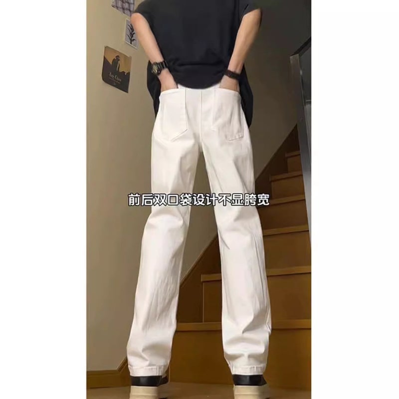 Unisex Classic Denim Jeans Loose Fit Daily Outdoor Wear - Image 4