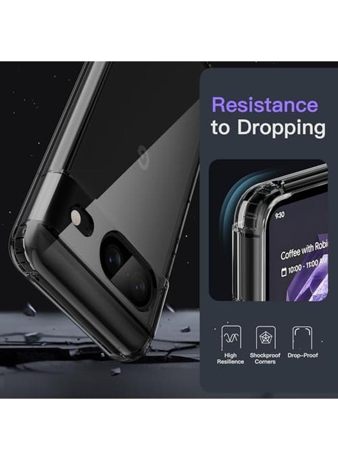 جي تيك جراب لهاتف Google Pixel 8 مقاس 6.2 بوصة 2023، غطاء حماية ممتص للصدمات غير قابل للاصفرار ومضاد للخدش وظهر صلب من مادة البولي كربونات بلون أوبسيديان - Image 5