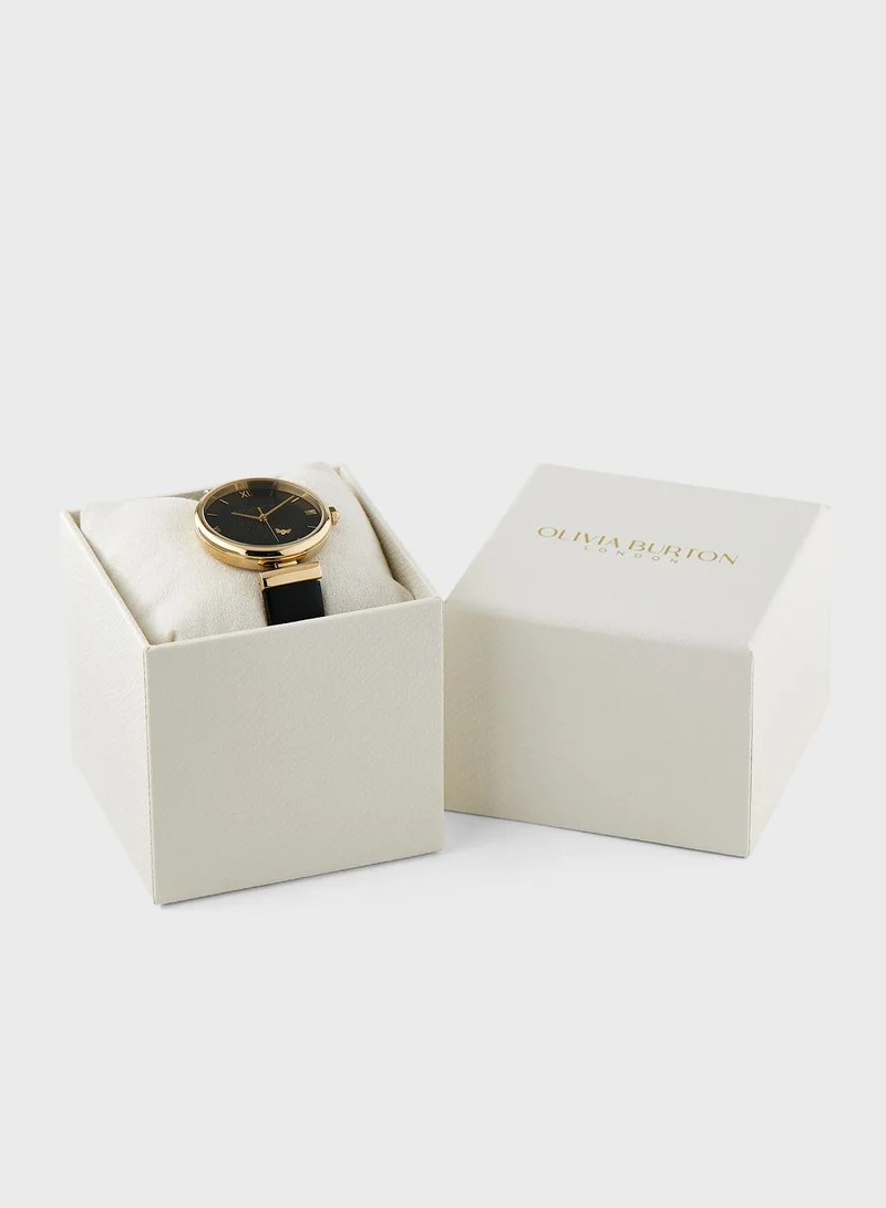 OLIVIA BURTON Ob Signature
Min Ima Bee T-Bar Analog Watch