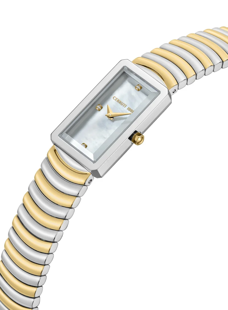 CERRUTI 1881 Vallucciole White Mother-of-pearl Dial Analog Watch For Women, 17mm