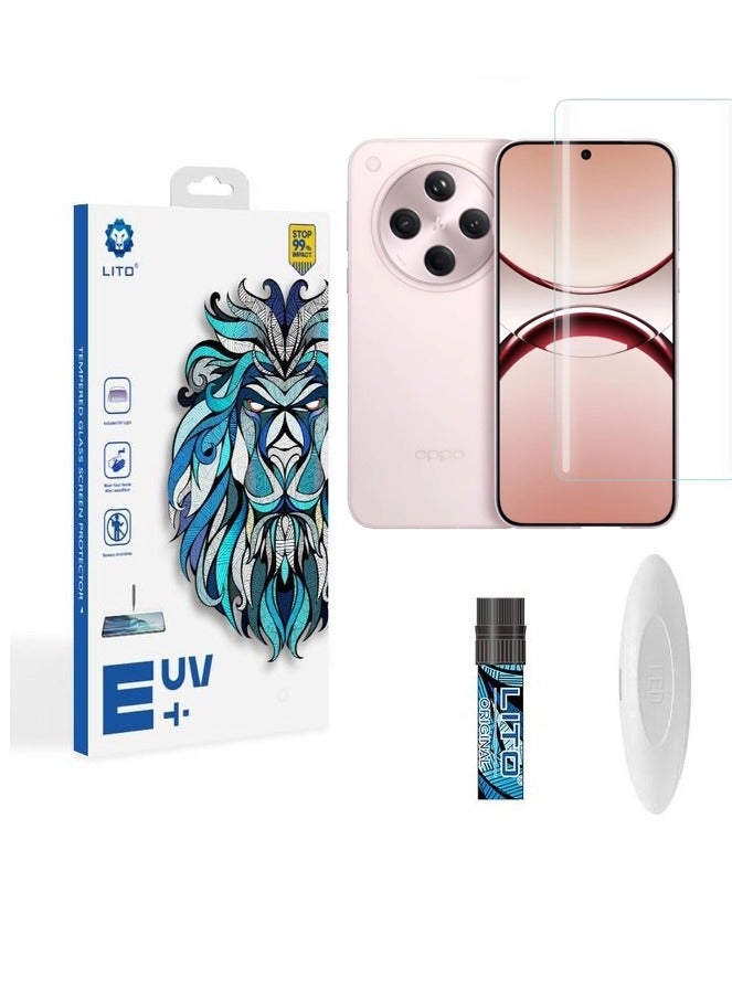 ليتو أوبو فايند إكس 8 برو 5G/ ون بلس 13 5G/ ريلمي جي تي 7 برو 5G واقي شاشة زجاجي مقوى فاخر مقاوم للأشعة فوق البنفسجية، مع تغطية كاملة من الحافة إلى الحافة - Image 1