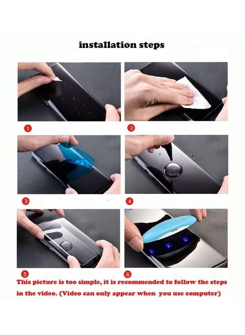 ليتو أوبو فايند إكس 8 برو 5G/ ون بلس 13 5G/ ريلمي جي تي 7 برو 5G واقي شاشة زجاجي مقوى فاخر مقاوم للأشعة فوق البنفسجية، مع تغطية كاملة من الحافة إلى الحافة - Image 2