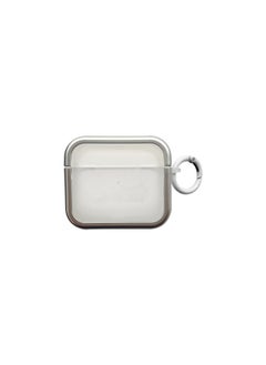 Suitable For AirPods 4 Earphone Set Solid Color Soft Case Square 2 In 1 For Apple1/2/3 Generation Pro2 Bluetooth Simple-Color:2-in-1 Soft Shell-silver-Model:Universal For Airpods Pro/pro2 (protective Case)