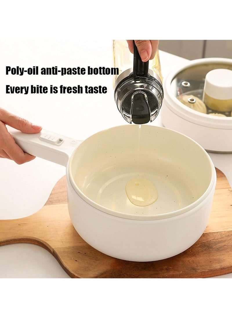 Shopit Electric Cooking Pot 700W Non Stick Rapid Multifunction Cooker with Lid 2 Modes White  - Image 3