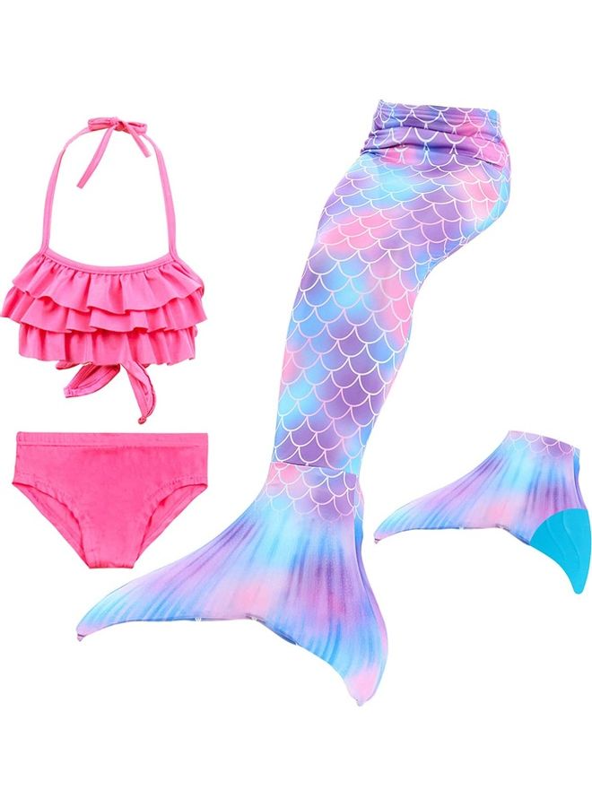 نيبمينينت 4-Piece Mermaid Themed Swimming Costume Set 120cm - Image 1