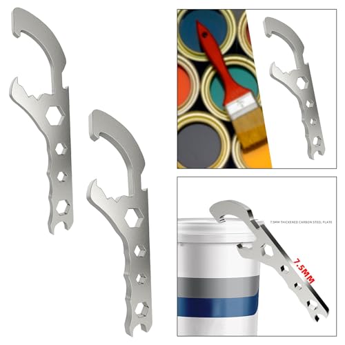 ATORSE Paint Bucket Lid Opener Pail Paint Can Lid Opener Multipurpose Bucket Wrench 4.5mm - Image 5