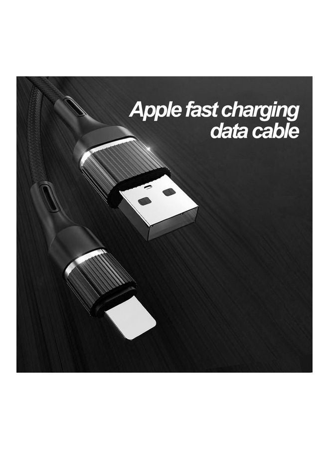 OFFBEAT Fast Charging Type C/USB to Lightning Cable - 1.1 m for iPhone, Power Delivery PD 20W Black - Image 3