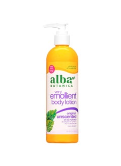Alba Botanica Very Emollient Body Lotion Unscented Original 12 Oz