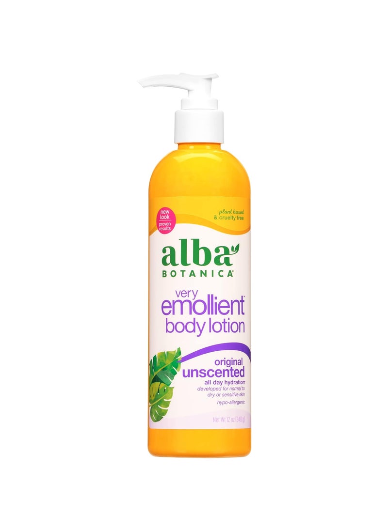Alba Botanica - Alba Botanica Very Emollient Body Lotion Unscented Original 12 Oz - Image 1